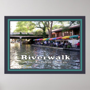 Riverwalk, San Antonio, Texas Poster