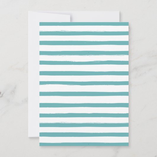 Rives de sable Faire-part de déplacement tropical (Dos)