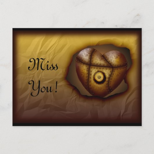 Riveted Heart, carte postale personnalisable (Devant)