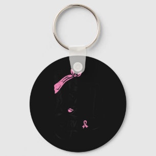 Riveter Borstkanker Overlevende Ribbon Awareness W Sleutelhanger