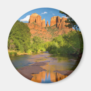 Rivier bij Red Rock Crossing, Arizona Magneet