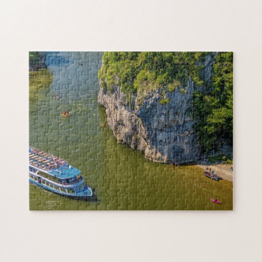 Rivier de Donau Duitsland. Legpuzzel (Horizontaal)