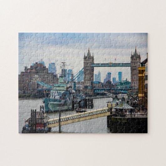 Rivier de Theems Londen. Legpuzzel (Horizontaal)