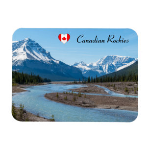Rivier langs Icefields Parkway Highway 93 - Canada Magneet