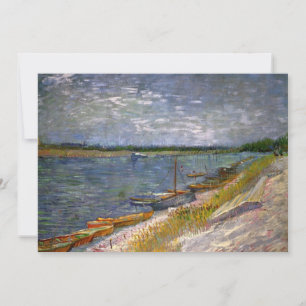 Rivier met roeiboten door Vincent van Gogh