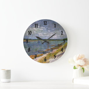 Rivier met roeiboten door Vincent van Gogh Grote Klok