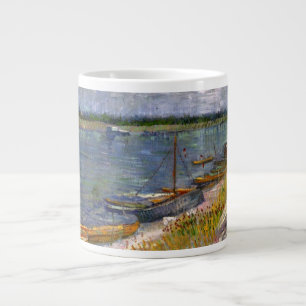 Rivier met roeiboten door Vincent van Gogh Jumbo Beker