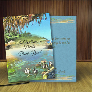 Rivier Ontmoet Oceaan Dank je 0330 Bedankkaart