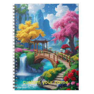 “Rivier van Gedachten – Turquoise Fantasielandscha Notitieboek