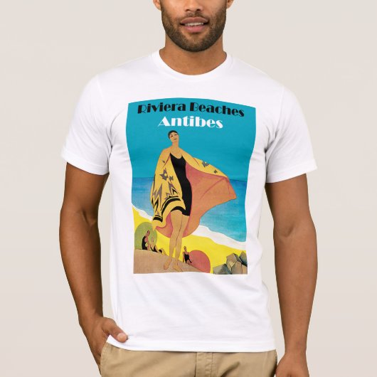 Riviera Beaches ~ Antibes T-shirt (Voorkant)