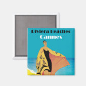Riviera Beaches ~ Cannes Magneet (Voorkant / Achterkant)