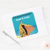 Riviera Beaches ~ San Remo Vierkante Sticker (Envelop)