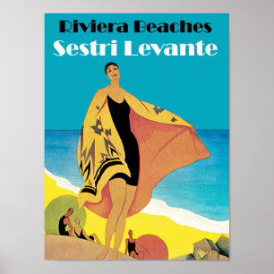 Riviera Beaches ~ Sestri Levante Poster