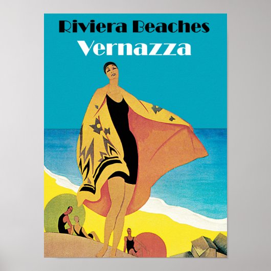 Riviera Beaches ~ Vernazza Poster (Voorkant)