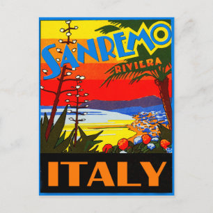 Riviera de San Remo, Italie, carte postale de voya
