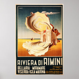 Riviera di Rimini  ITALIË Reizen Feestdagen Poster