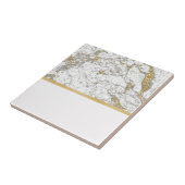 Riviera golden blush marmer tegeltje (Zijkant)