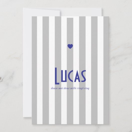 Riviera Gris Bleu Save The Date (Voorkant)