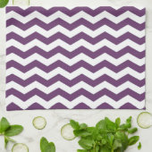 Riviera Lavender Wave Chevron Theedoek (Gevouwen)