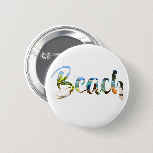 Riviera Maya Beach Button (Voorkant /achterkant)