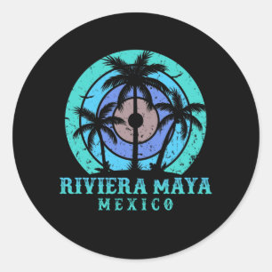Riviera Maya Mexico Ronde Sticker