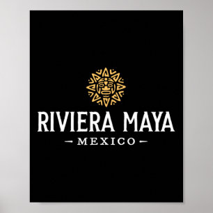 Riviera Maya Mexico Vintage Zon Strand Vakantie So Poster