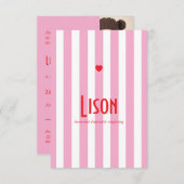 Riviera Rose Rouge Save The Date (Voorkant / Achterkant)