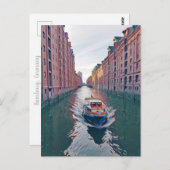 Rivierboot, Hamburg Briefkaart (Voorkant / Achterkant)