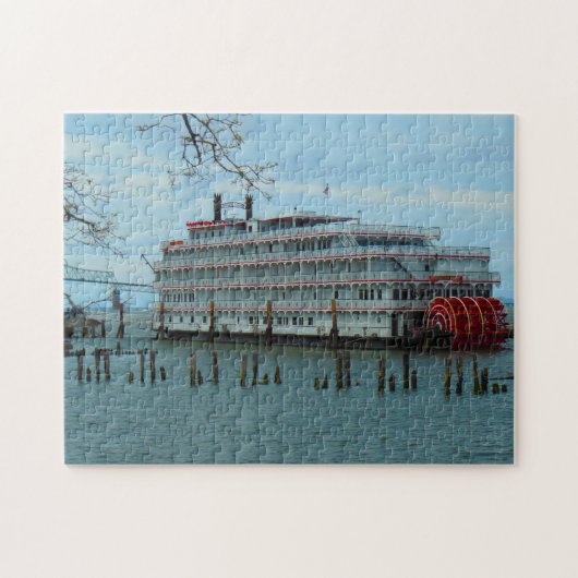 Rivierboot Stern Wheeler Oregon. Legpuzzel (Horizontaal)