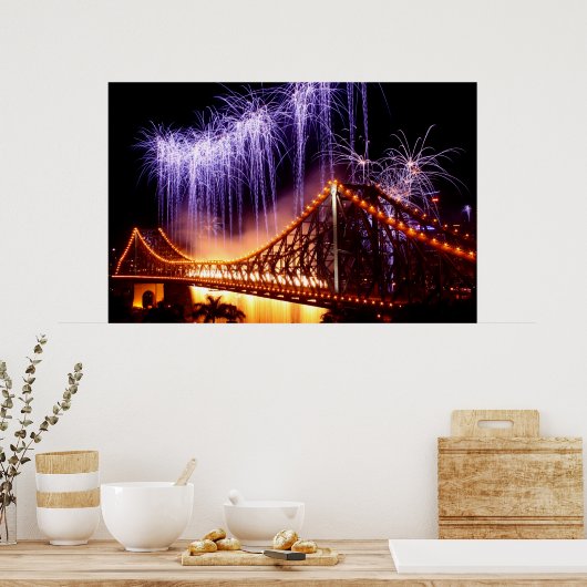 Rivierbrand Poster (Keuken)