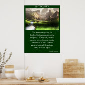 Rivierdal hert majestueuze bergINTEGRITY Poster (Keuken)