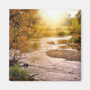 Rivière 2" d'automne aimant carré