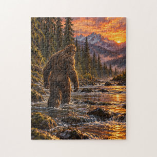 Rivière au crépuscule Bigfoot Puzzle