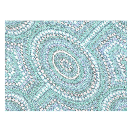 Rivière Corroboree Nappe d'art autochtone (Devant (Horizontal))