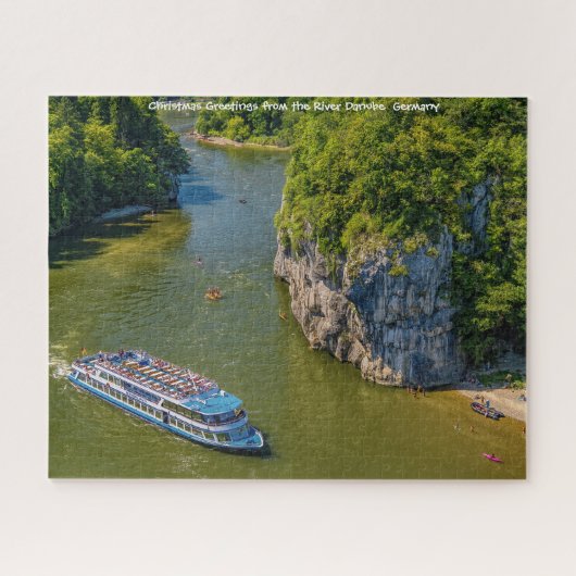 Rivière Danube  Allemagne. Puzzle (Horizontal)