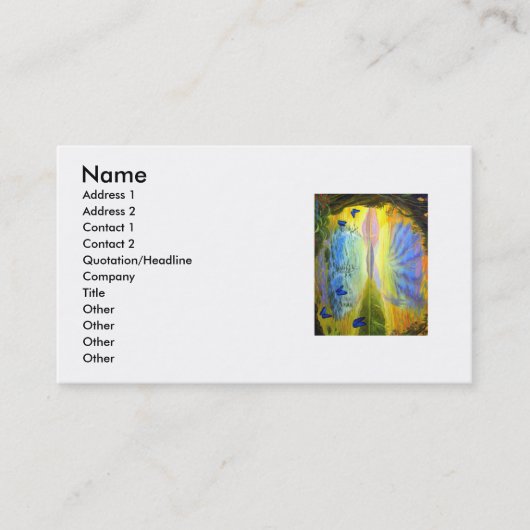 Rivière de carte de visite professionnelle de (Devant)