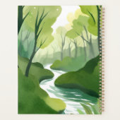 Rivière de Green | Peinture Aquarelle de Forêt (Dos)