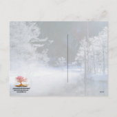 Rivière d'hiver - cartes postales personnalisables (Dos)