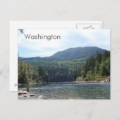 Rivière en carte postale de l'état de Washington (Devant / Derrière)