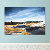 Rivière Firehole sur toile enveloppée (Insitu (Plancher de Bois))