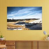 Rivière Firehole sur toile enveloppée (Insitu(Salon))