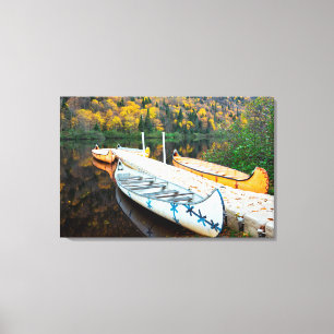 Rivière Jacques-Cartier Rabaskas Dock Canvas Afdruk