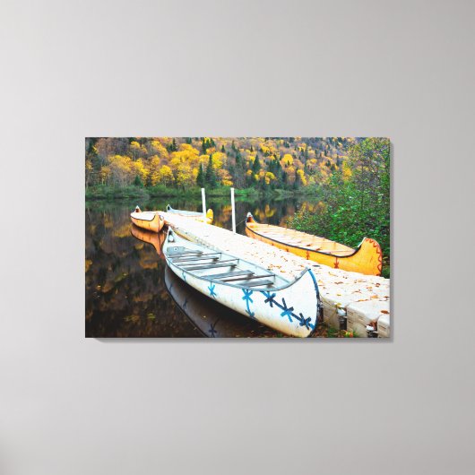 Rivière Jacques-Cartier | Rabaskas Dock Canvas Afdruk (Voorkant)