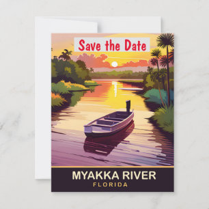 Rivière Myakka, Floride, Carte postale de voyage, 