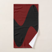 Rivière Noire moderne Rouge profond (Serviette à main)