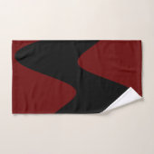 Rivière Noire moderne Rouge profond (Serviette à main)