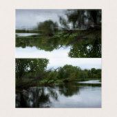 "Rivière Saranac" Photo Adirondack River & Trees (Outside Unfolded)
