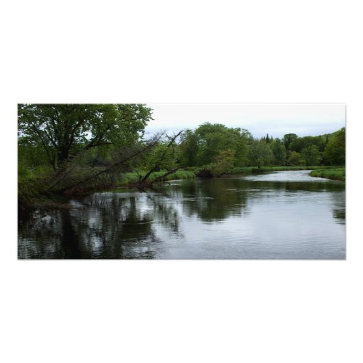 "Rivière Saranac" Photo Adirondack River & Trees (Devant)