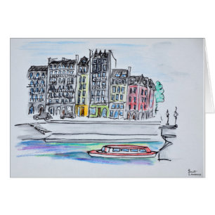 Rivière Seine Ile Saint-Louis, Paris