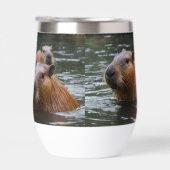 "Rivière Sérénité : Capybaras nageant dans le cour (Droite)